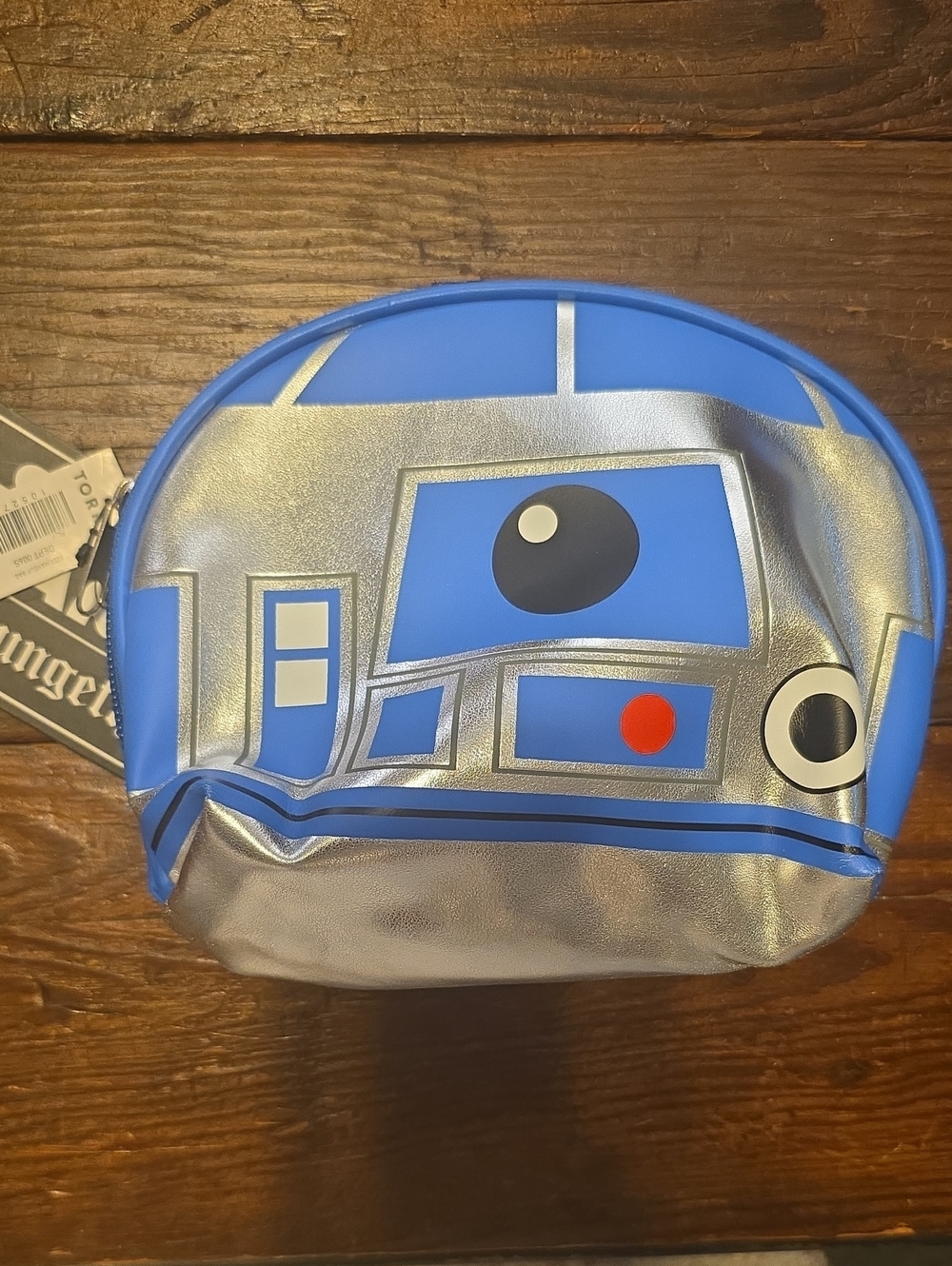 R2-D2 Star Wars Blue and Silver Travel Pouch Loungefly Disney
